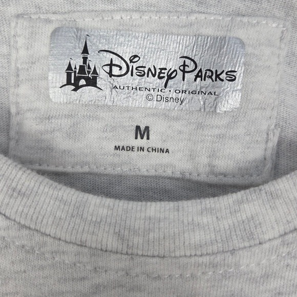 Disney Parks American Adventure Raglan Long Sleeve Mickey USA Flag Gray Medium - Picture 5 of 8
